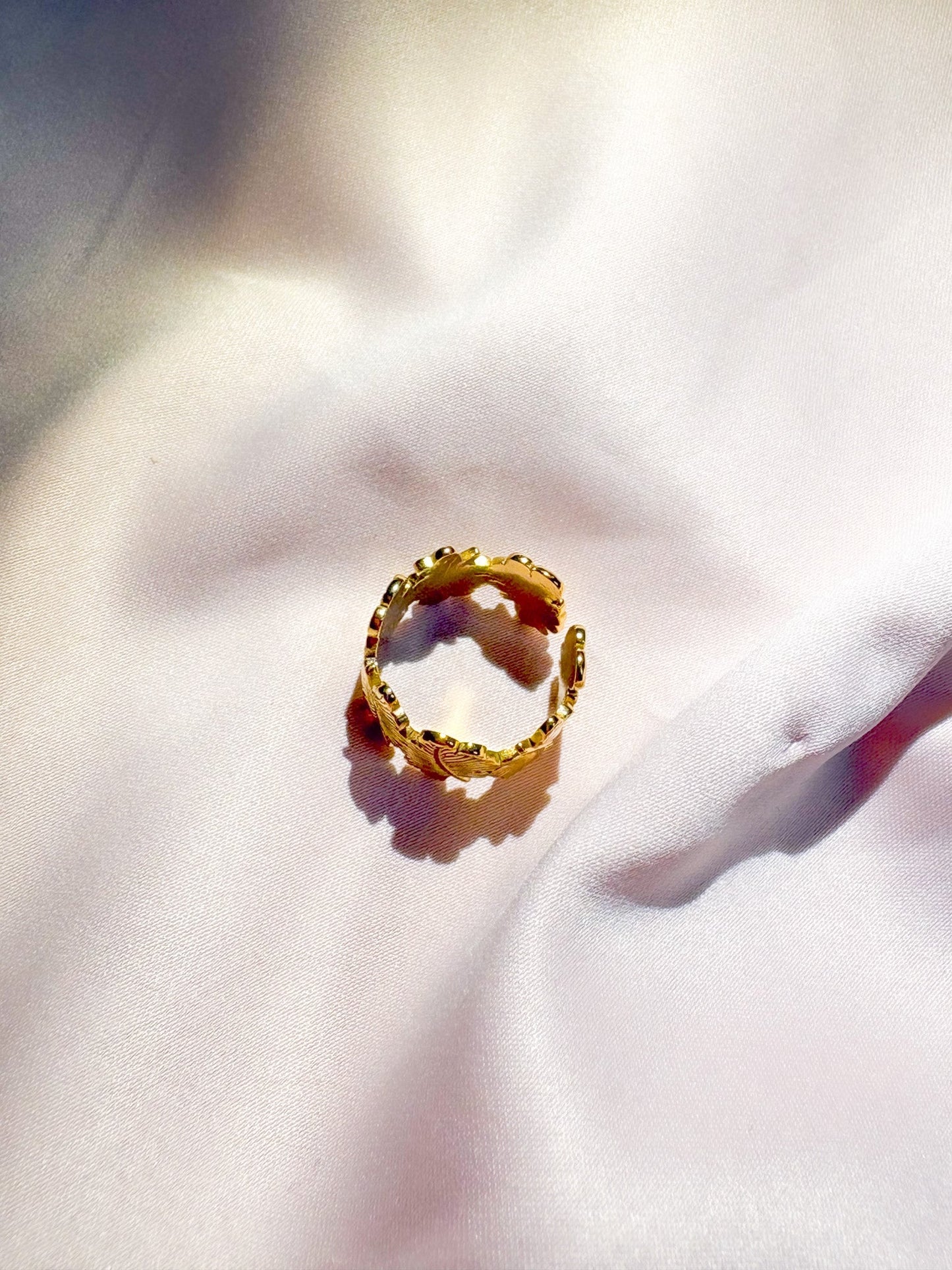 Bague Eden dorée ajustable - Bagues - Bijoux inoxydables