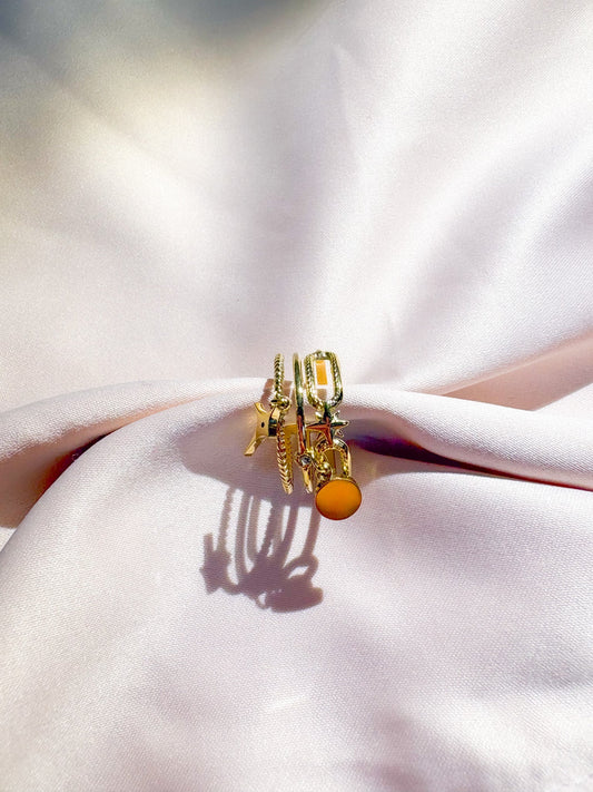 Bague Galaxie dorée ajustable - Bagues - Bijoux inoxydables