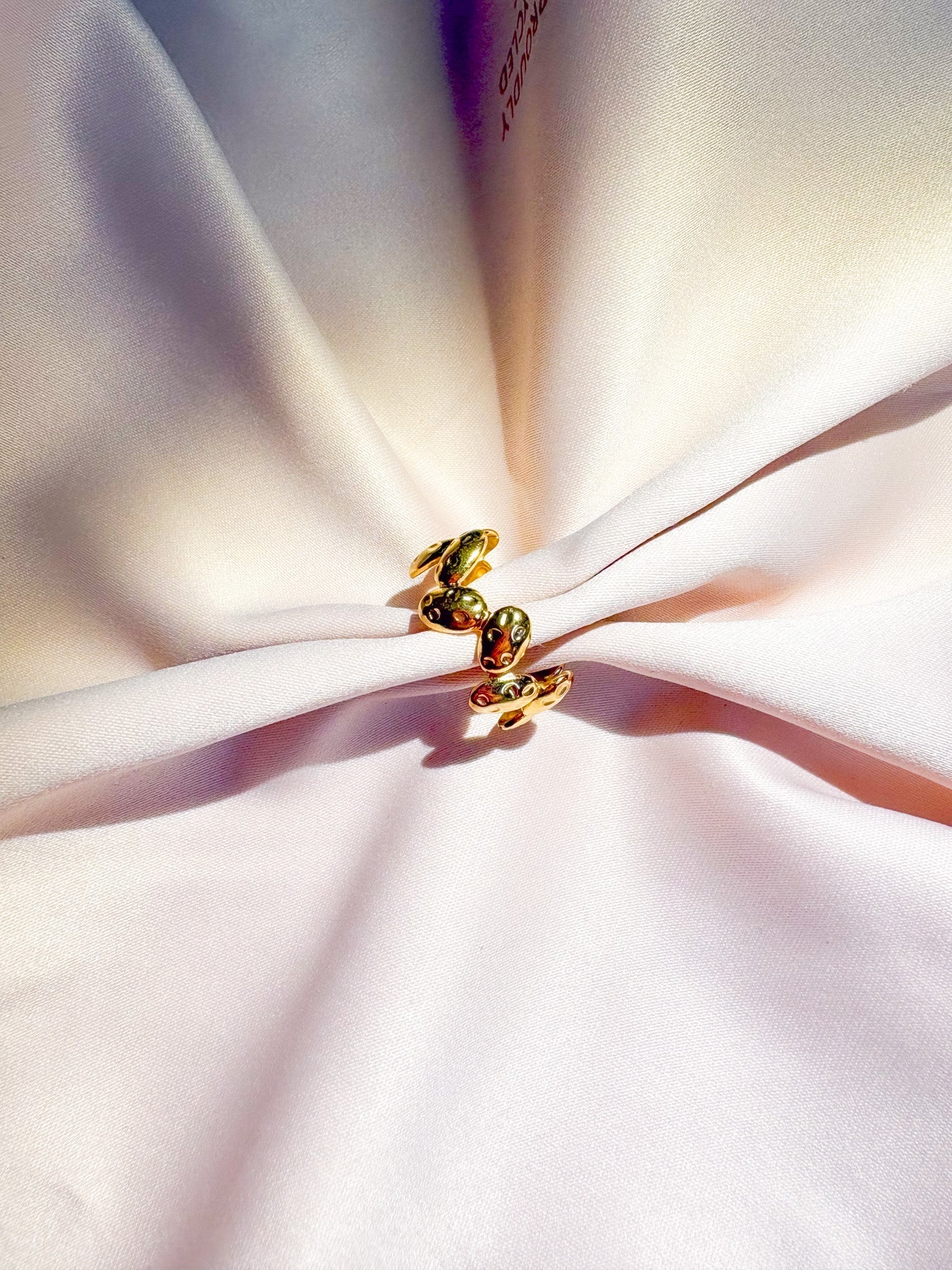 Bague Harmonie dorée ajustable - Bagues - Bijoux inoxydables