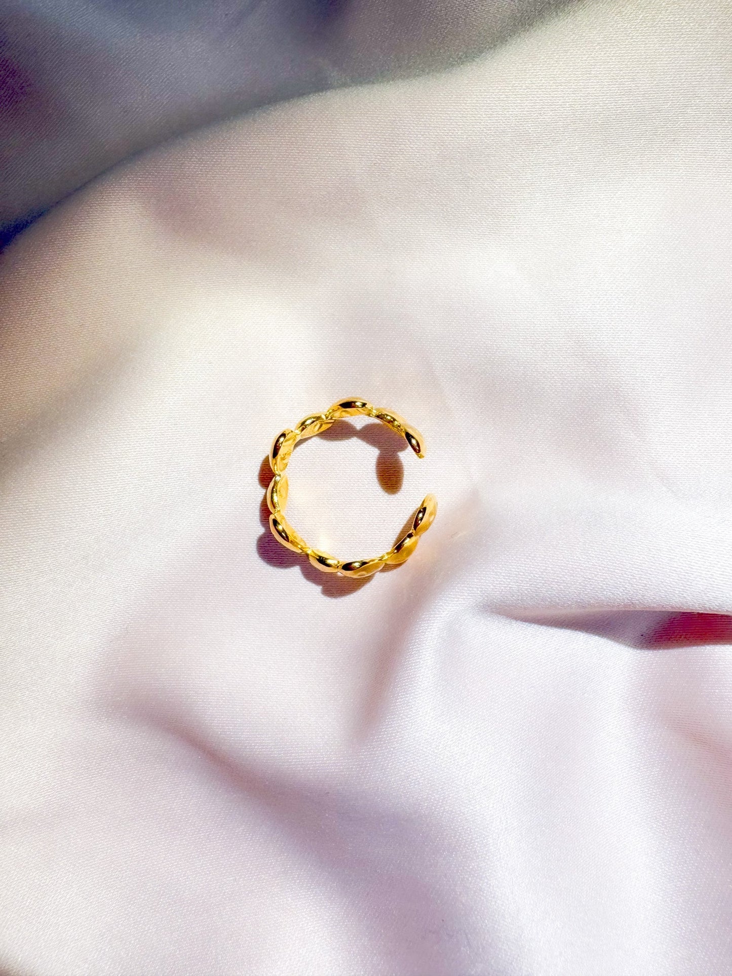 Bague Harmonie dorée ajustable - Bagues - Bijoux inoxydables