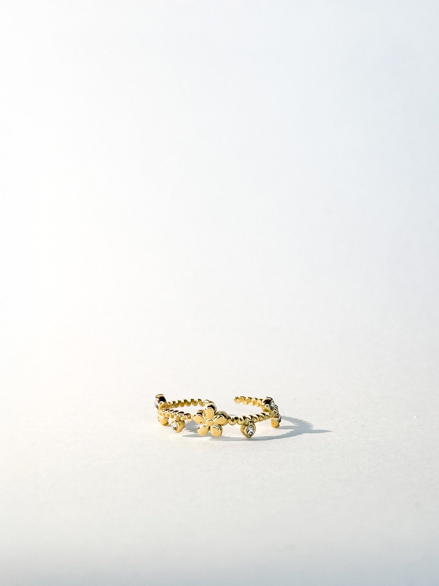 Bague Lumière dorée ajustable - Bagues - Bijoux inoxydables