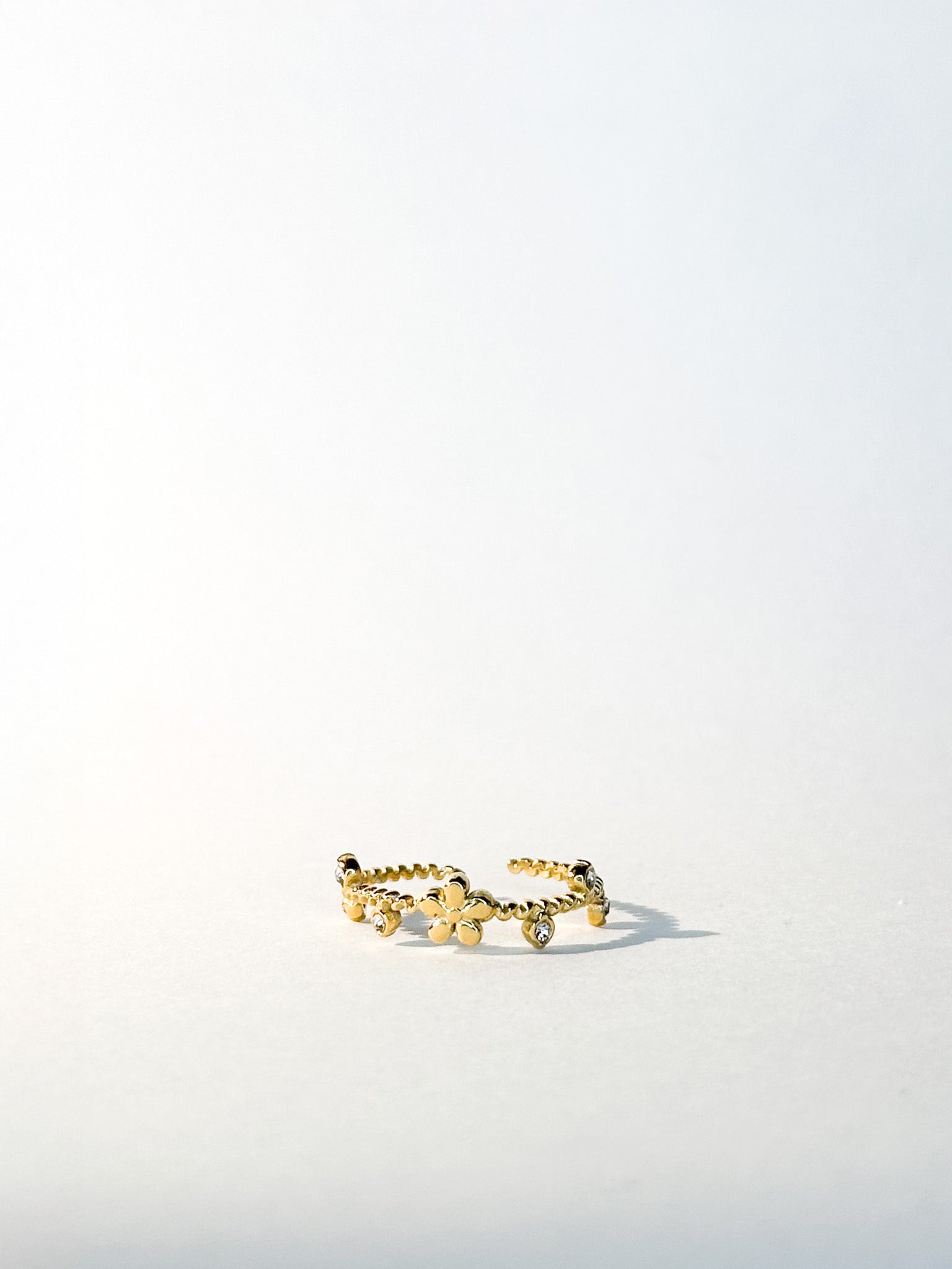 Bague Lumière dorée ajustable - Bagues - Bijoux inoxydables