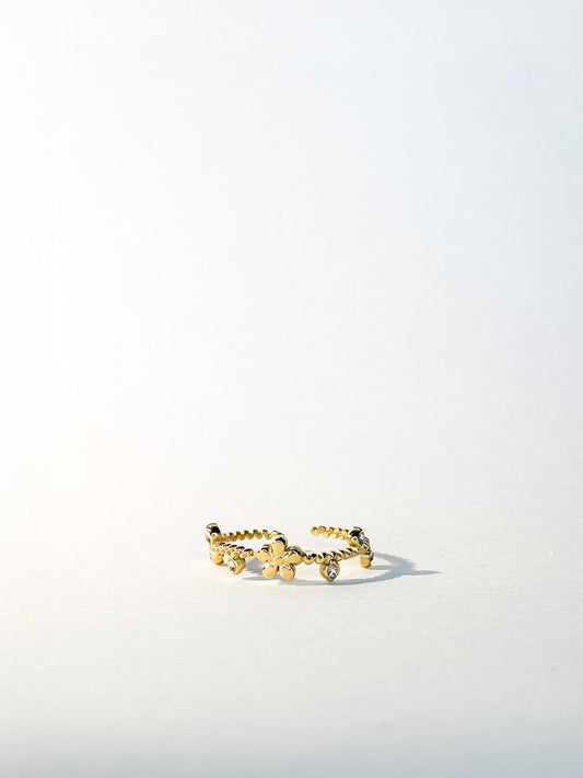 Bague Lumière dorée ajustable - Bagues - Bijoux inoxydables