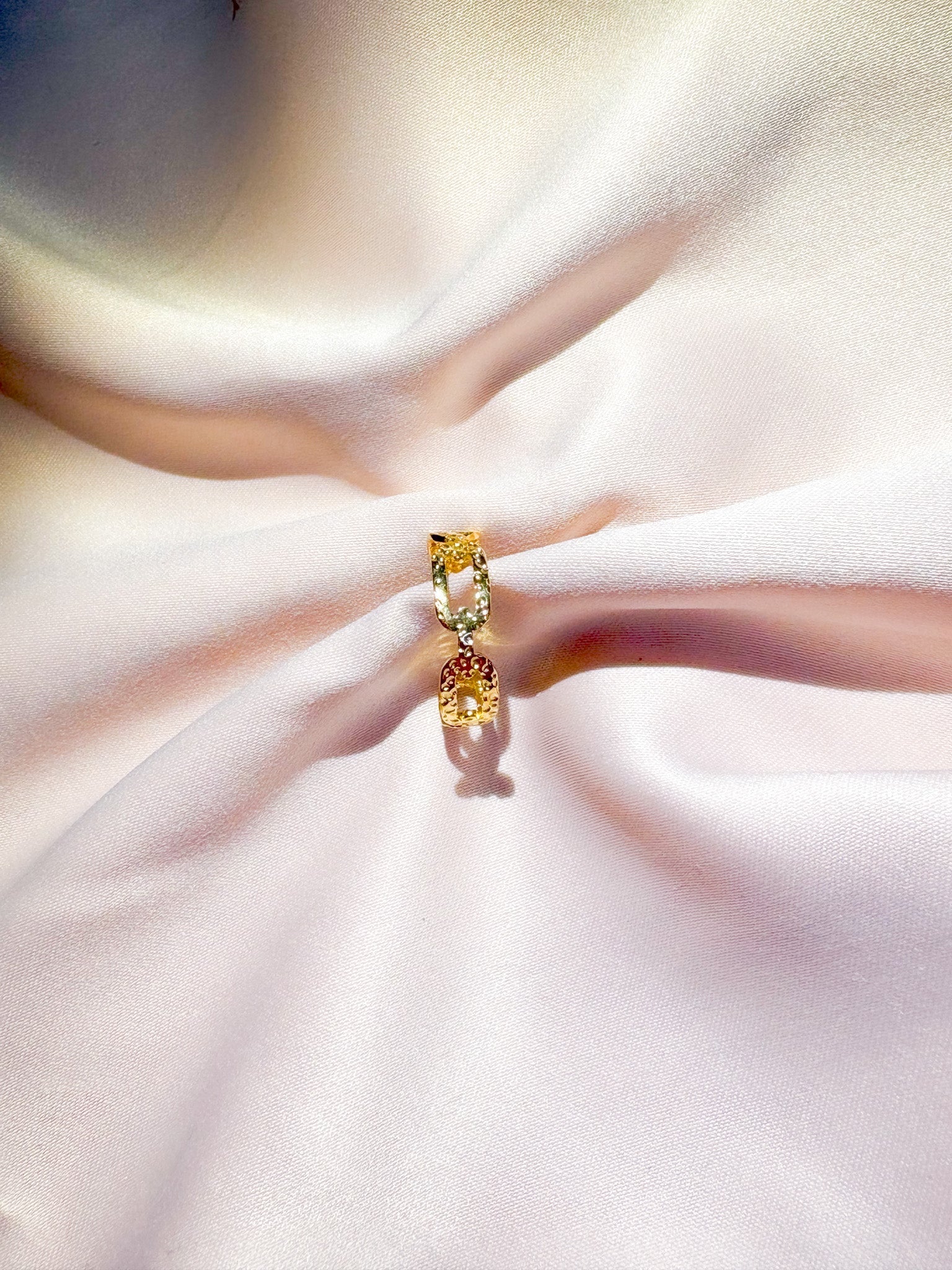 Bague Maillon doré ajustable - Bagues - Bijoux inoxydables