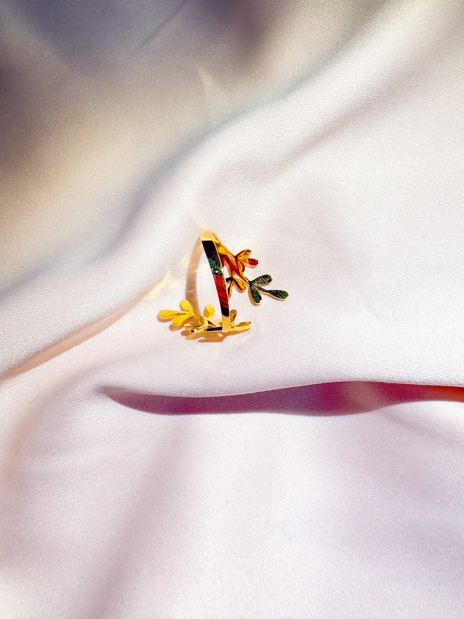 Bague rameau dorée ajustable - Bagues - Bijoux inoxydables