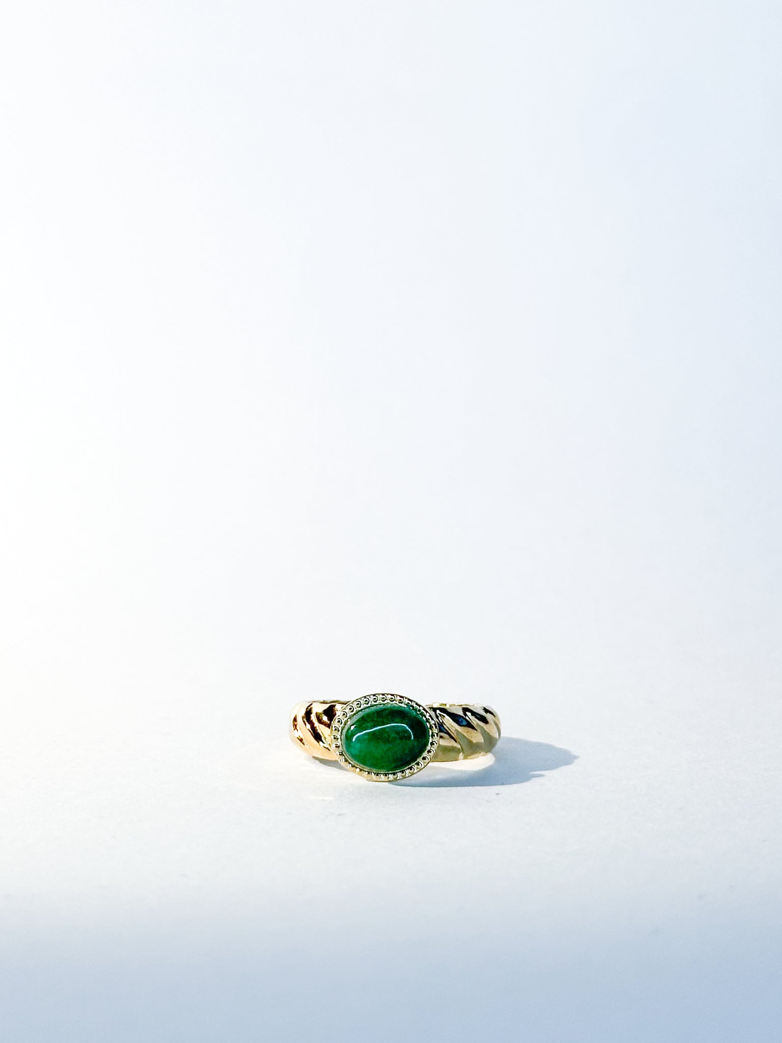 Bague Solstice verte - Bagues - Bijoux inoxydables