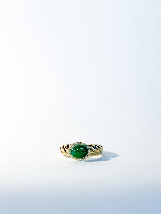 Bague Solstice verte - Bagues - Bijoux inoxydables